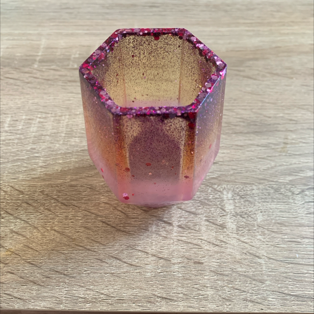 Pot à crayons - hexagone