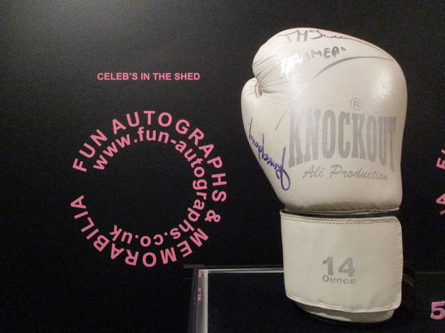 Frank Maloney &amp; James McSweeney Authentic Autographed 14 Ounce Boxing Glove (5)