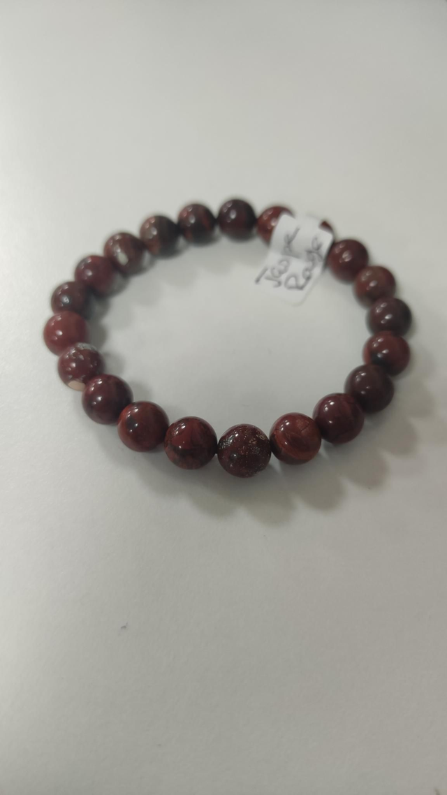 Bracelet jaspe rouge 
