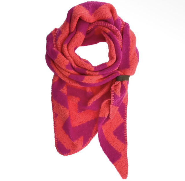 Schal Zigzag pink/orange