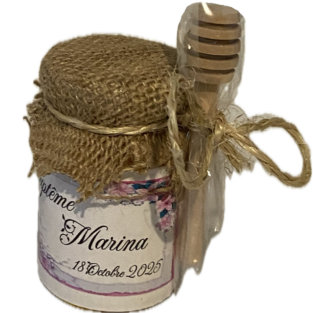 Pot de miel 125g à personnaliser – carton de 20