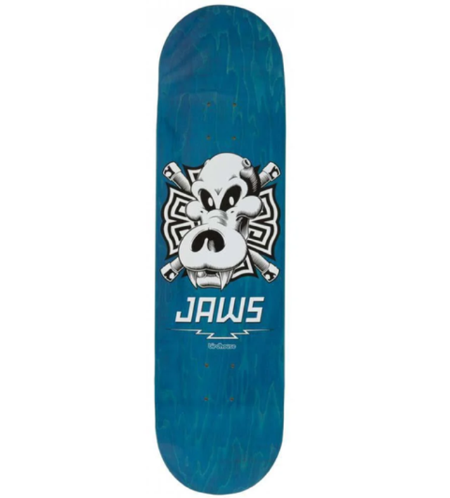 Birdhouse Pro Jaws Skull Skateboard Deck Blue - 8.25"