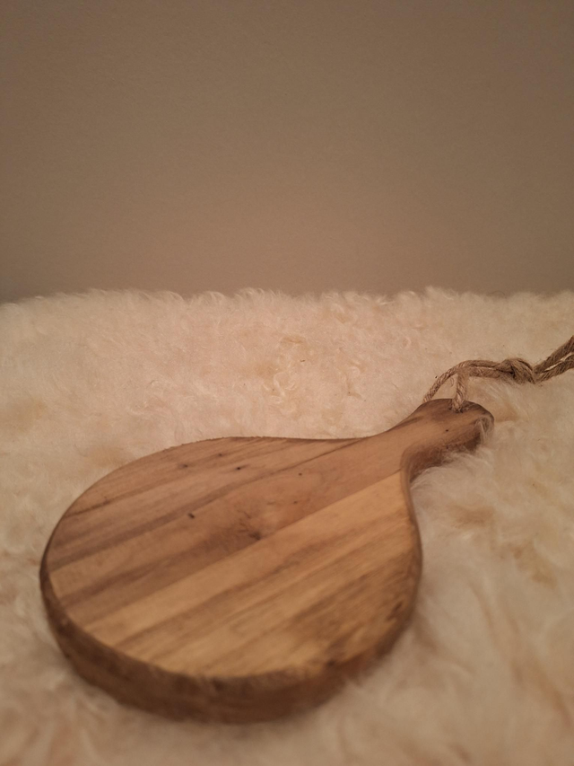 Plank rond klein met touw