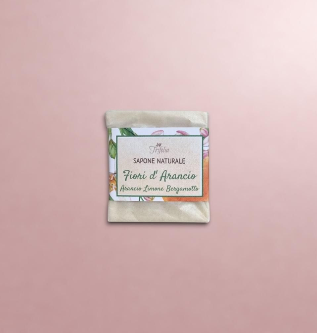 Sapone naturale all'olio di oliva "Fiori d'Arancio"