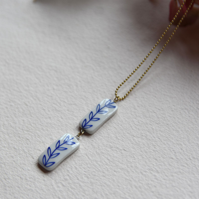 Porcelánový náhrdelník Větvičky I.