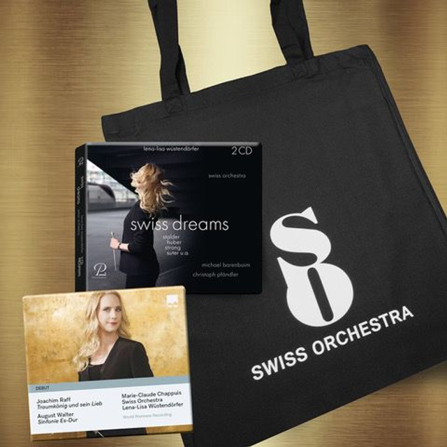 Doppel-CD + Debut-CD + Swiss Orchestra-Tasche