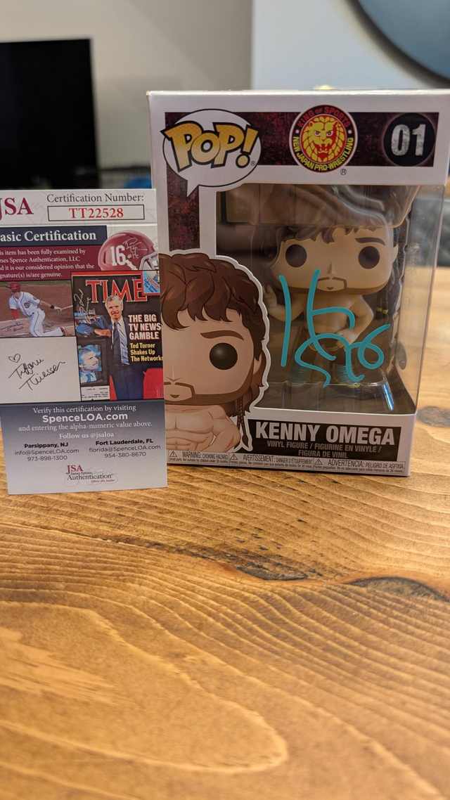 Funko Pop NJPW Kenny Omega 02 Signed with JSA COA