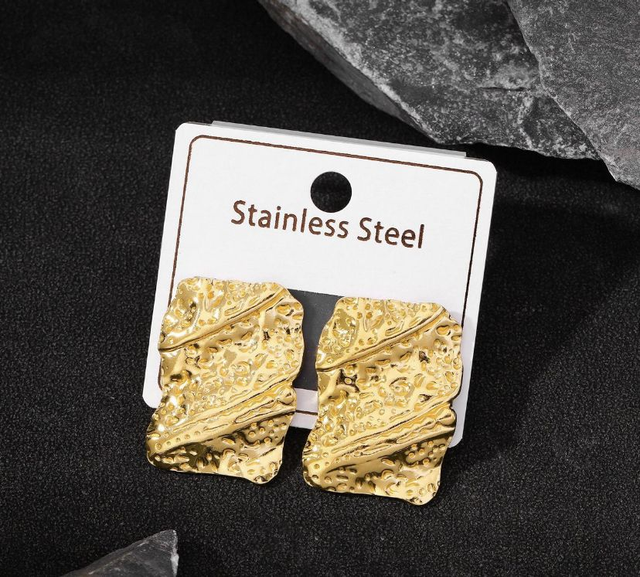 Boucle d&#039;oreille rectangle 