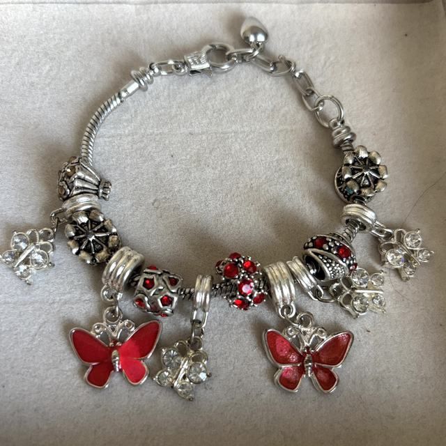 Bracelet Papillon rouge