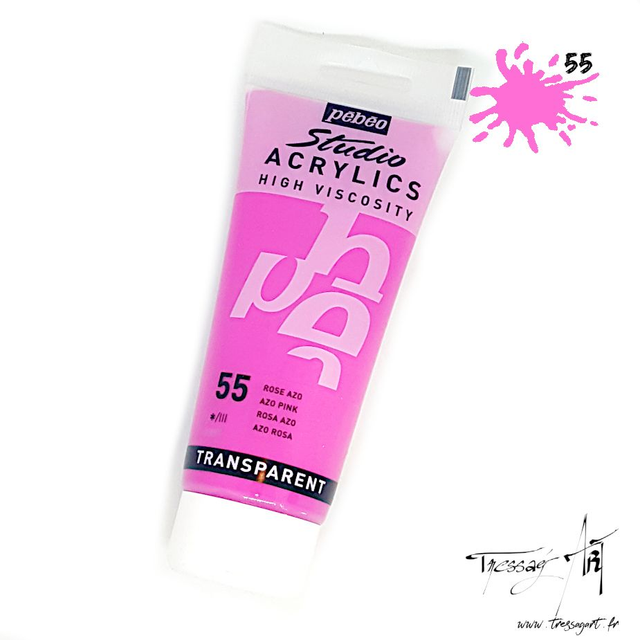 PEBEO - ACRYLIQUE 100ML - ROSE AZO - PB016055
