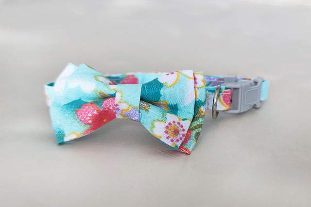 Floral Green Mini Collar