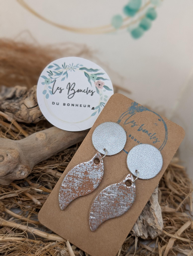 Boucles d&#039;oreilles Évasion ev056 argenté 