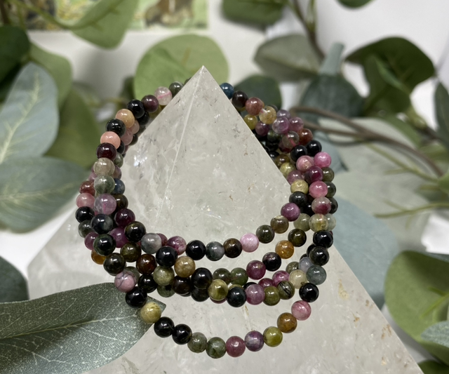 Armband Tourmalin mix 4 mm