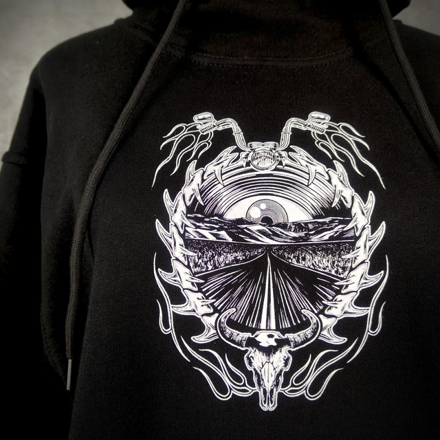 Hoodie Grand froid coton Bio "Road to Nowhere"