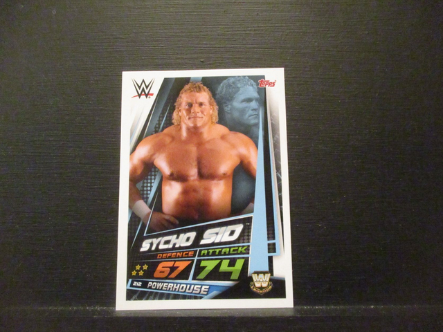 Sycho Sid - W Legends Slam Attax Universe Original Trading Card #212