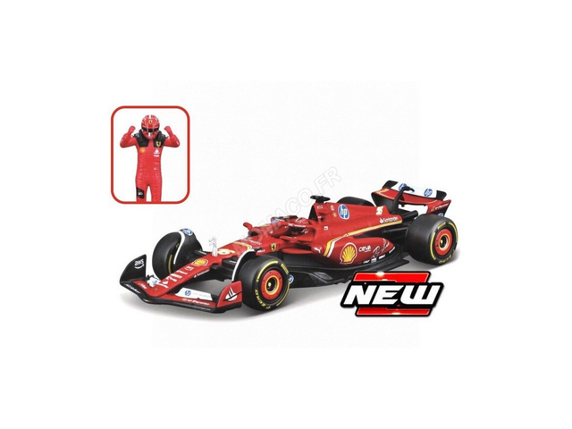 FERRARI F1 SF-24 FERRARI LECLERC 2024 Burago 26823LE 1/24