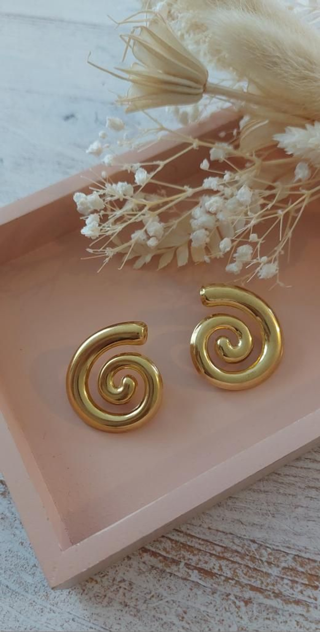 Boucles d'oreilles Arlène dorées 