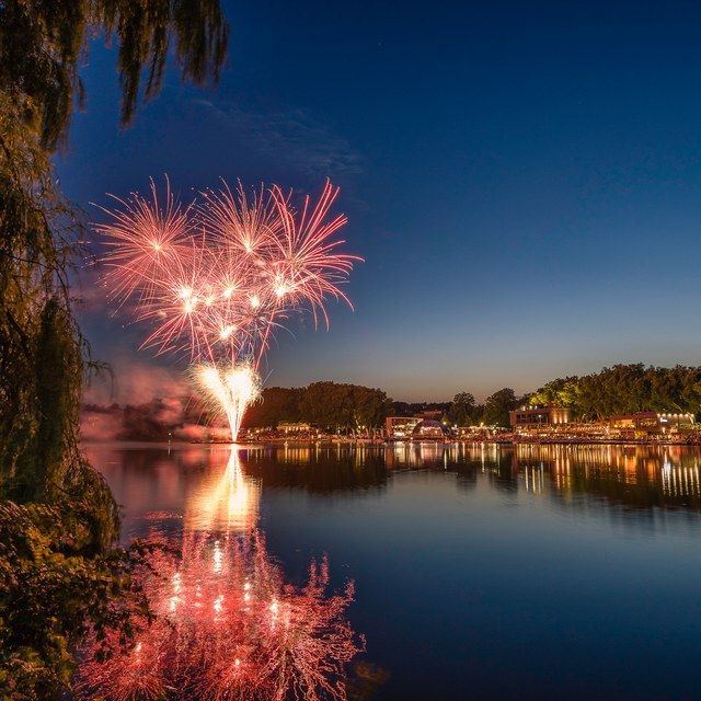 Feuerwerk über dem Aasee