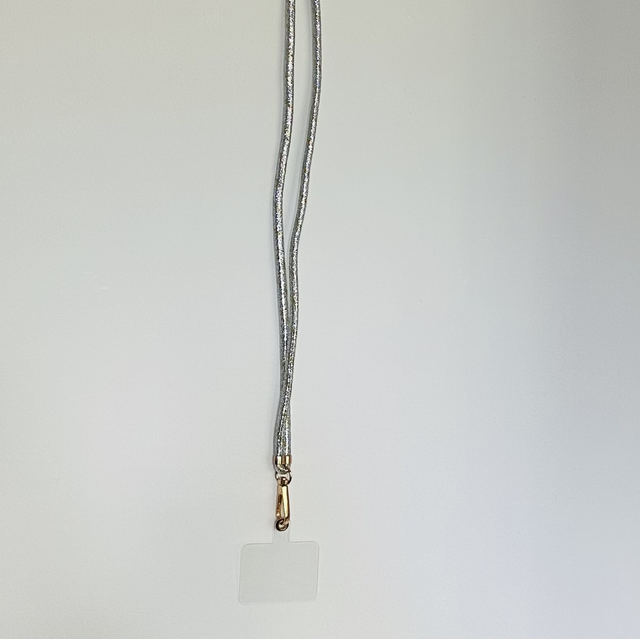 Lange Telefoonkoort zilver/goud