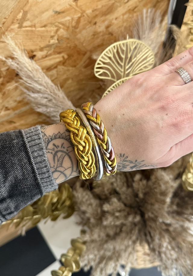 Lot de 3 Joncs tibétains MULTICOLORES - 3 tailles au choix