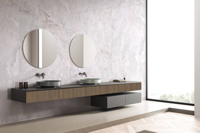 Wandpaneele wasserfest Queensland Upala 123x280 Hellgrau