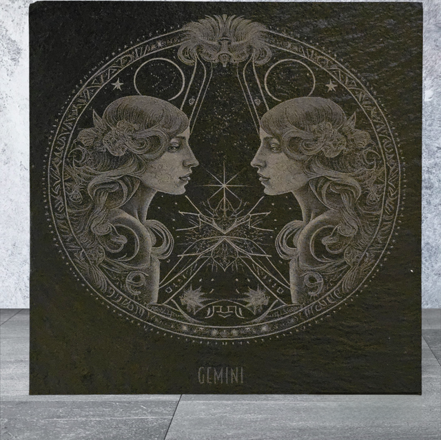 Slate Coaster - Star Sign Gemini