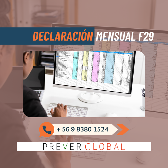 Declaración mensual F29 sin movimiento