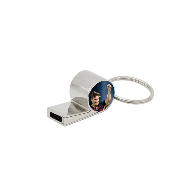 Metal Whistle Keyring