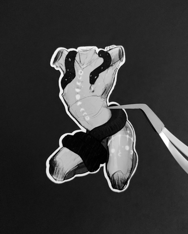 Snake Embrace Waterproof sticker