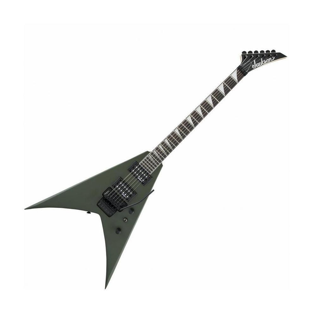 Guitarra eléctrica Jackson JS32 King V, tono gris militar mate