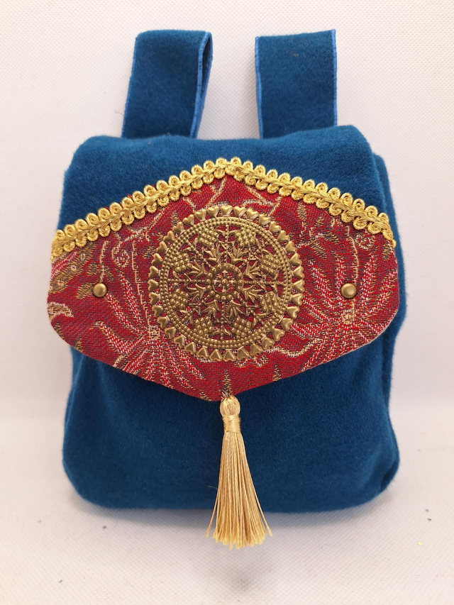 Escarcelle en tissu Bleu