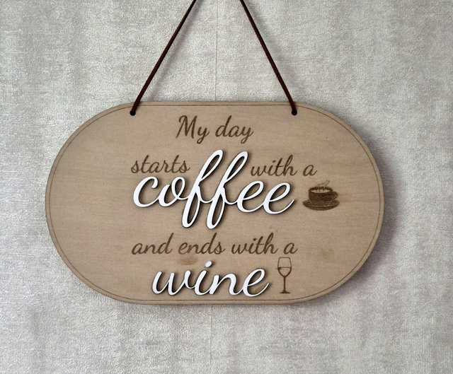 Coffee &amp; Wine Sign