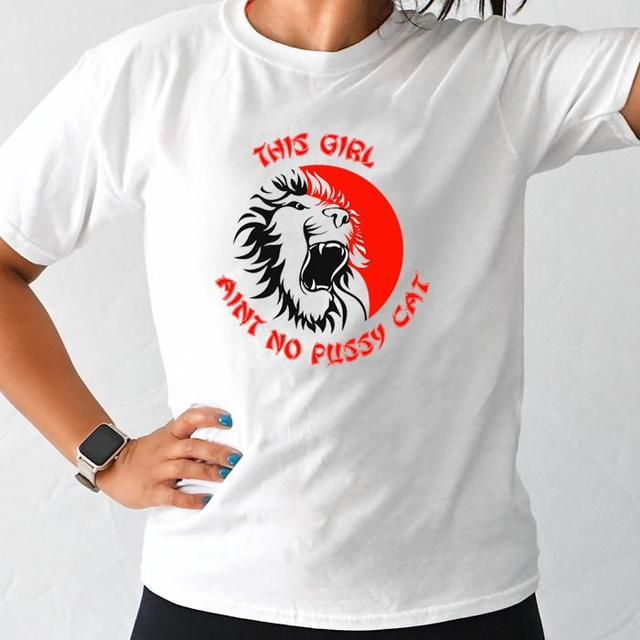 No Pussy Cat - Tee - White