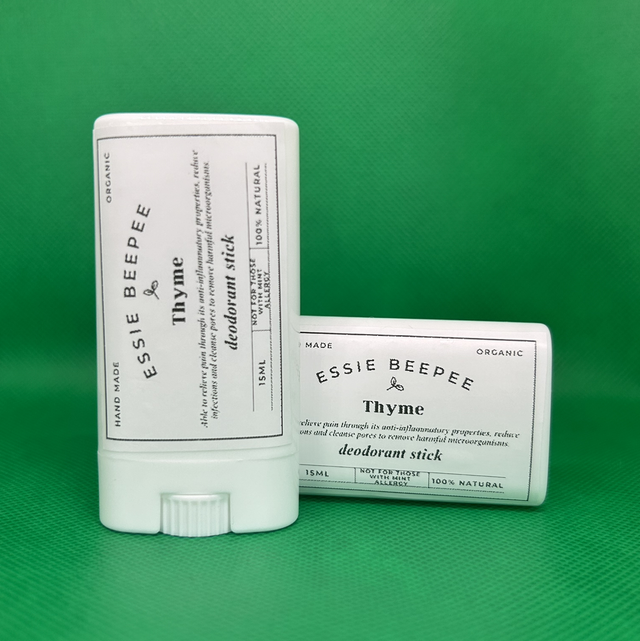 Thyme Homemade Natural Deodorant Stick - 15ml