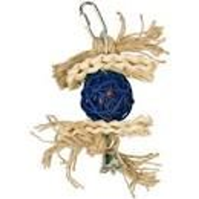 4745049 Natural Wicker Ball with Bell &amp; Sisal