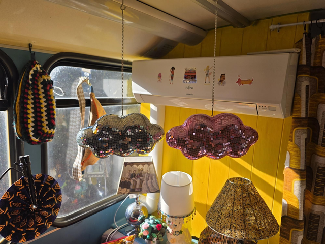 Mobile a facette nuage modele argent 