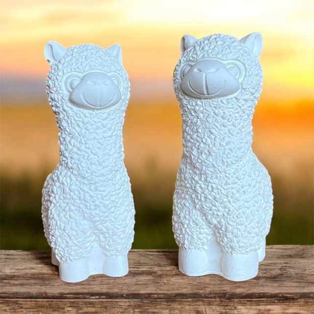 Alpaka Tier Figur Weiß