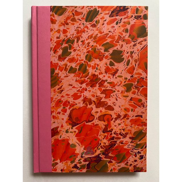 Hardbound Notebook, Peach Wave