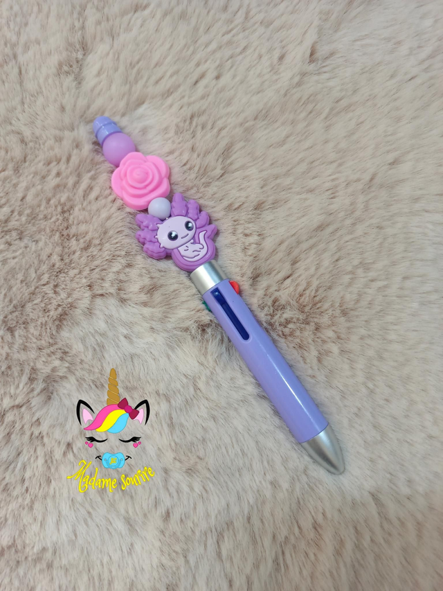 Stylo 4 couleurs Axolotl