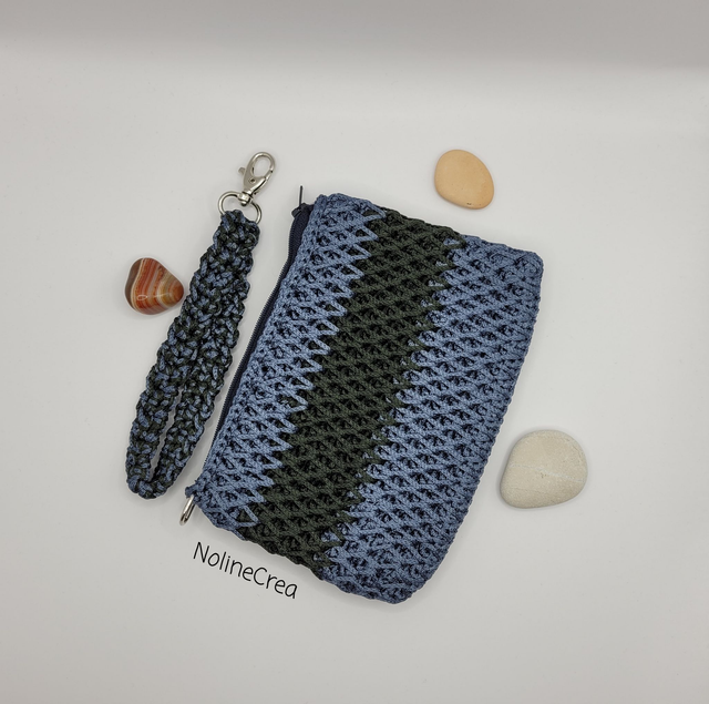 Petite pochette de soirée vert foncé et bleu gris, pochette de soirée, pochette de mariage