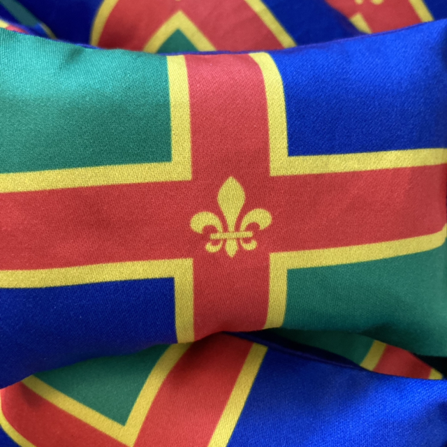 Lincolnshire flag lavender pillow