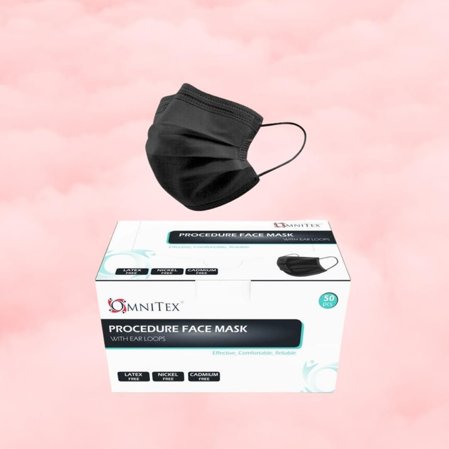 Face Masks - Black - Box of 50