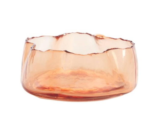 MURADA - glass peach bowl