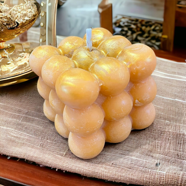 Bougie Bubble - Parfum Monoi Pêche - 170g     