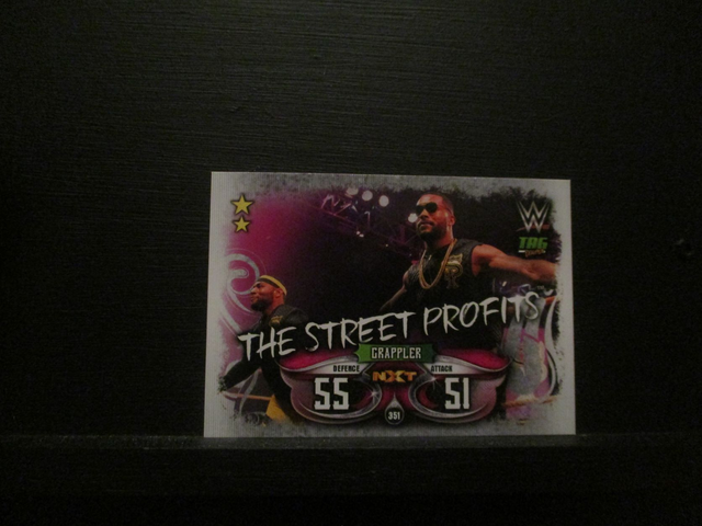 The Street Profits - Tag Teams Slam Attax Live Original Trading Card #351