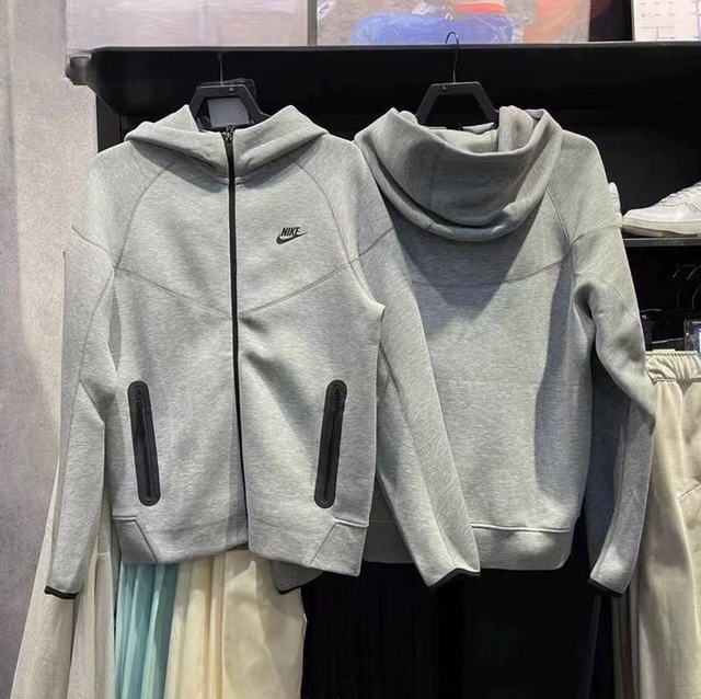 Sudadera NIKE con capucha (Negra y Gris)