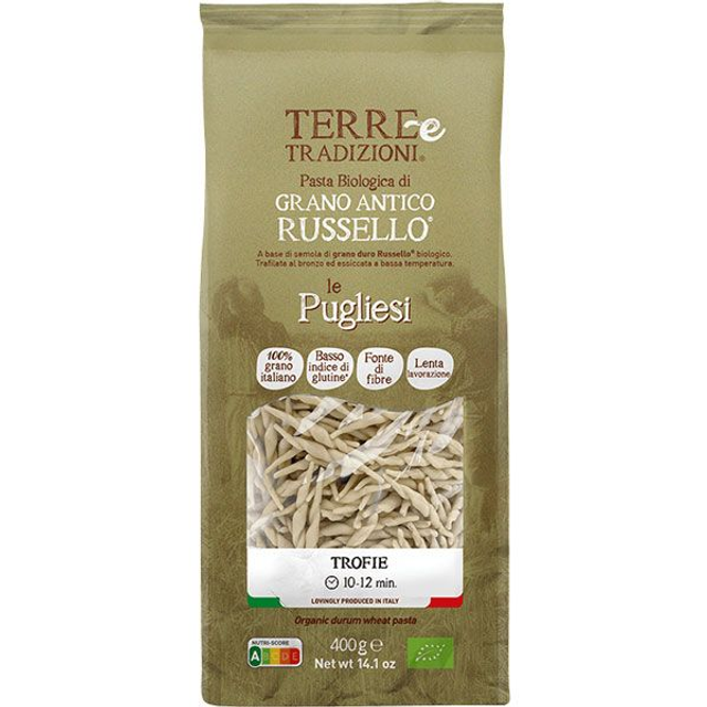 Trofie de blé Russello biologiques - Specialité des Pouilles