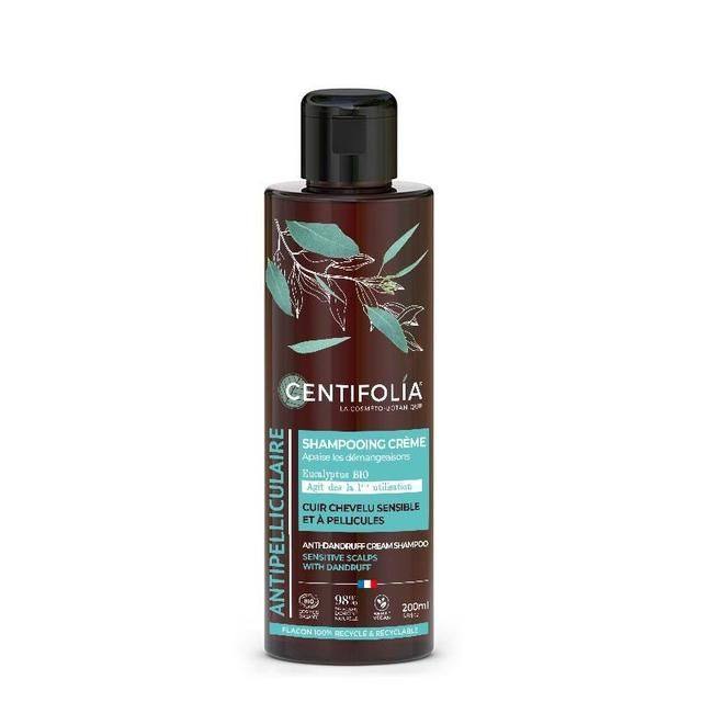 Shampoing Crème Antipelliculaire Bio 200ml | Centifolia - Action purifiante &amp; apaisante