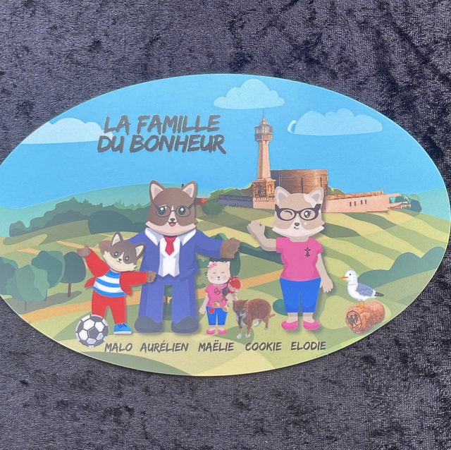 Plaque aluminium 130x200 (forme ovale)