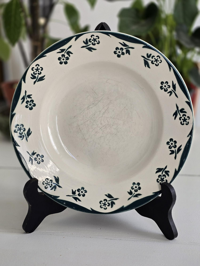 Assiette creuse Digoin et Sarreguemines 